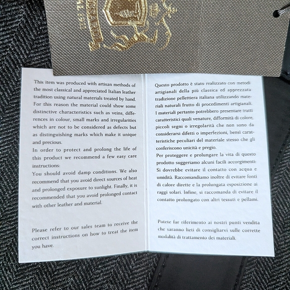 Trussardi 1911 Oversized Black & Gray Tote Bag Italy - Picture 12 of 13